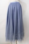 画像2: 【SALE】axes femme / ロングチュールスカート  サックス Y-25-09-01-086-AX-SK-SZ-ZT179 (2)