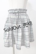 axes femme POETIQUE / リボン配色チェックキュロット  グリーン Y-25-09-01-088-AX-SK-SZ-ZI