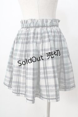 画像2: axes femme POETIQUE / リボン配色チェックキュロット  グリーン Y-25-09-01-088-AX-SK-SZ-ZI