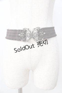 画像2: axes femme / モチーフゴムベルト  ブラウン Y-25-09-01-012-AX-BL-SZ-ZT487-F003