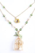 axes femme POETIQUE / 鳥かごネックレス  ゴールド Y-25-09-01-003-AX-AC-HR-ZY