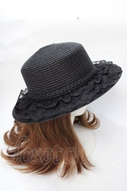 画像4: axes femme / 巻きバラレースカンカン帽  黒 Y-25-09-01-019-AX-AC-SZ-ZY
