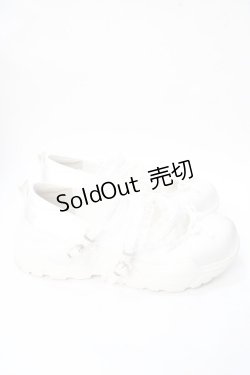 画像4: axes femme POETIQUE / サテンバレエスニーカー  白 Y-25-09-01-022-AX-SH-SZ-ZY