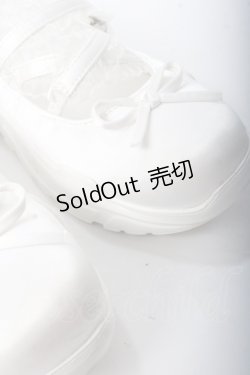 画像5: axes femme POETIQUE / サテンバレエスニーカー  白 Y-25-09-01-022-AX-SH-SZ-ZY