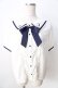 画像1: axes femme POETIQUE / 星座刺繍セーラー襟ブラウス  白 Y-25-09-01-024-AX-BL-SZ-ZY (1)