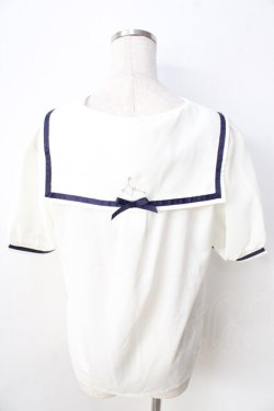画像2: axes femme POETIQUE / 星座刺繍セーラー襟ブラウス  白 Y-25-09-01-024-AX-BL-SZ-ZY