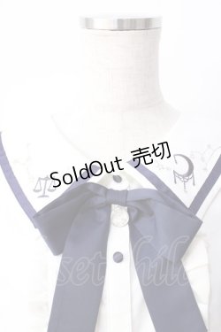 画像3: axes femme POETIQUE / 星座刺繍セーラー襟ブラウス  白 Y-25-09-01-024-AX-BL-SZ-ZY