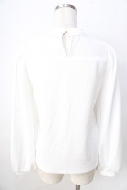 画像2: axes femme POETIQUE / ローズ刺繍ビスチェ切替プルオーバー M 白 Y-25-09-01-027-AX-TO-SZ-ZY