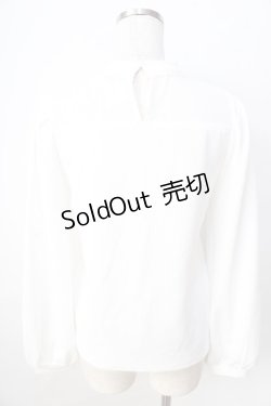画像2: axes femme POETIQUE / ローズ刺繍ビスチェ切替プルオーバー M 白 Y-25-09-01-027-AX-TO-SZ-ZY