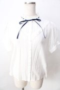 axes femme POETIQUE / ドットブラウス  白 Y-25-09-01-028-AX-TO-SZ-ZY