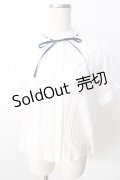 axes femme POETIQUE / ドットブラウス  白 Y-25-09-01-028-AX-TO-SZ-ZY