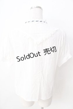 画像2: axes femme POETIQUE / ドットブラウス  白 Y-25-09-01-028-AX-TO-SZ-ZY