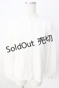 axes femme POETIQUE / レースストライプブラウス  生成り Y-25-09-01-031-AX-BL-SZ-ZY
