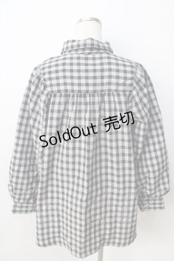 画像2: axes femme / リボン付ボリューム袖ブラウス  黒 Y-25-09-01-035-AX-BL-SZ-ZY