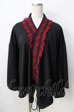 画像1: Chalmiere / 和風ブラウス M 黒 Y-25-09-01-039-LO-BL-SZ-ZY