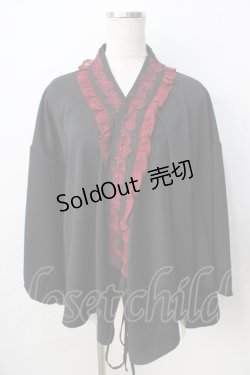 画像1: Chalmiere / 和風ブラウス M 黒 Y-25-09-01-039-LO-BL-SZ-ZY
