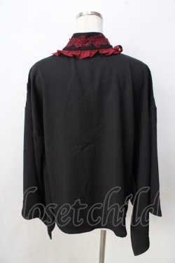 画像2: Chalmiere / 和風ブラウス M 黒 Y-25-09-01-039-LO-BL-SZ-ZY