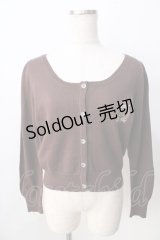 metamorphose / エンブレム刺繍カーディガン  ブラウン Y-25-09-01-041-ME-TO-SZ-ZY