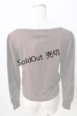 画像2: metamorphose / エンブレム刺繍カーディガン  ブラウン Y-25-09-01-041-ME-TO-SZ-ZY