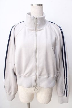 画像1: axes femme / カットスエードトラックジャケット  グレー Y-25-09-01-042-AX-TO-SZ-ZY