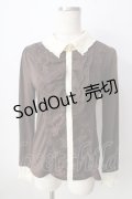 axes femme / フロントレースカットソー  ブラウン Y-25-09-05-042-AX-TO-SZ-ZY