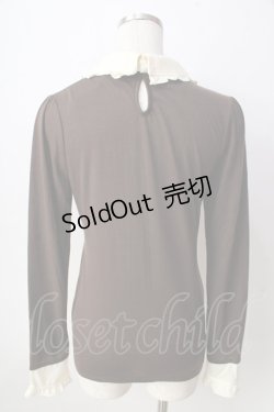 画像2: axes femme / フロントレースカットソー  ブラウン Y-25-09-05-042-AX-TO-SZ-ZY