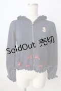 Maison de FLEUR / SnowWhiteジップパーカー  紺 Y-25-09-05-051-LO-TO-SZ-ZY
