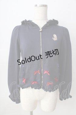 画像1: Maison de FLEUR / SnowWhiteジップパーカー  紺 Y-25-09-05-051-LO-TO-SZ-ZY