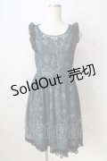 axes femme POETIQUE / チュール重ねノースリーブワンピース  グリーン Y-25-09-05-058-AX-OP-SZ-ZY