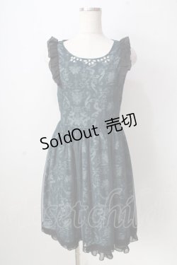 画像1: axes femme POETIQUE / チュール重ねノースリーブワンピース  グリーン Y-25-09-05-058-AX-OP-SZ-ZY