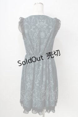 画像2: axes femme POETIQUE / チュール重ねノースリーブワンピース  グリーン Y-25-09-05-058-AX-OP-SZ-ZY