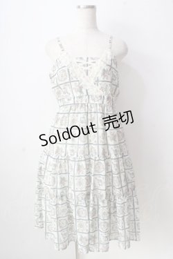 画像1: axes femme / 香水瓶柄キャミワンピース  白 Y-25-09-05-059-AX-OP-SZ-ZY