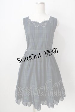 画像1: axes femme POETIQUE / カットワーク刺繍コットンワンピース  グリーン Y-25-09-05-065-AX-OP-SZ-ZY