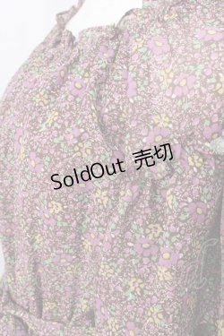 画像3: 【SALE】axes femme / 小花柄ロングワンピース  ブラウン Y-25-09-05-067-AX-OP-SZ-ZT198