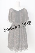 axes femme / 小花柄シフォンワンピース  グリーン Y-25-09-05-070-AX-OP-SZ-ZY
