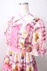 画像3: axes femme kawaii / ベアズベーカリー柄ロングワンピース  ピンク Y-25-09-05-078-AX-OP-SZ-ZH (3)