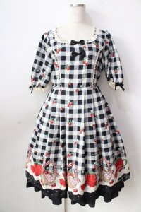 axes femme kawaii / ベリーズピクニックワンピース  黒 Y-25-09-05-079-AX-OP-SZ-ZT303