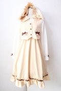 DearMyLove / ポムポムプリンショートワンピース  クリーム Y-25-09-05-086-EL-OP-SZ-ZY