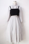 Maison de FLEUR / オーロラ姫ブライアローズワンピース  グレー Y-25-09-05-088-LO-OP-SZ-ZY