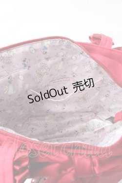 画像3: Maison de FLEUR / 白雪姫フリルハンドルトートバッグ  赤 Y-25-09-05-009-LO-BG-SZ-ZY