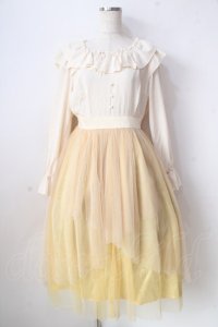 axes femme / ハイウエストチュールワンピース F イエロー Y-25-09-05-093-AX-OP-SZ-ZI