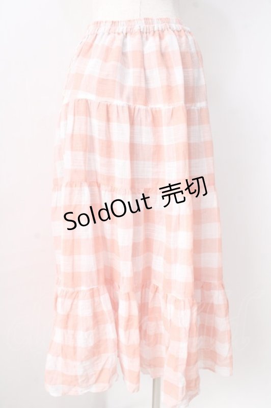 画像2: 【SALE】axes femme / ティアードボリューミースカート  オレンジ Y-25-09-05-097-AX-SK-SZ-ZT197 (2)