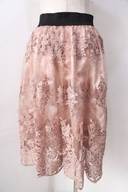 画像2: axes femme / コードレーススカート  ピンク Y-25-09-05-107-AX-SK-SZ-ZT160