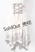 axes femme POETIQUE / 遊園地柄2WAYスカート  生成り Y-25-09-05-108-AX-SK-SZ-ZY
