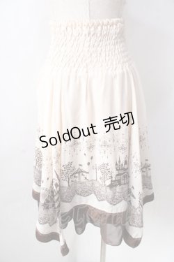 画像2: axes femme POETIQUE / 遊園地柄2WAYスカート  生成り Y-25-09-05-108-AX-SK-SZ-ZY