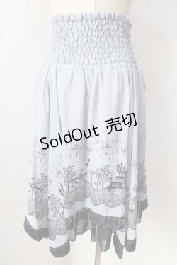 画像2: axes femme POETIQUE / 遊園地柄2WAYスカート  サックス Y-25-09-05-109-AX-SK-SZ-ZY