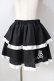 画像1: ACDC RAG / PUNKYバニースカート  ブラック×ホワイト Y-25-09-05-113-PU-SK-SZ-ZY (1)