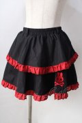 ACDC RAG / PUNKYバニースカート  ブラック×レッド Y-25-09-05-114-PU-SK-SZ-ZY