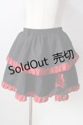 ACDC RAG / PUNKYバニースカート  ブラック×レッド Y-25-09-05-114-PU-SK-SZ-ZY