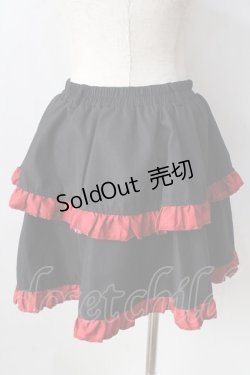 画像2: ACDC RAG / PUNKYバニースカート  ブラック×レッド Y-25-09-05-114-PU-SK-SZ-ZY